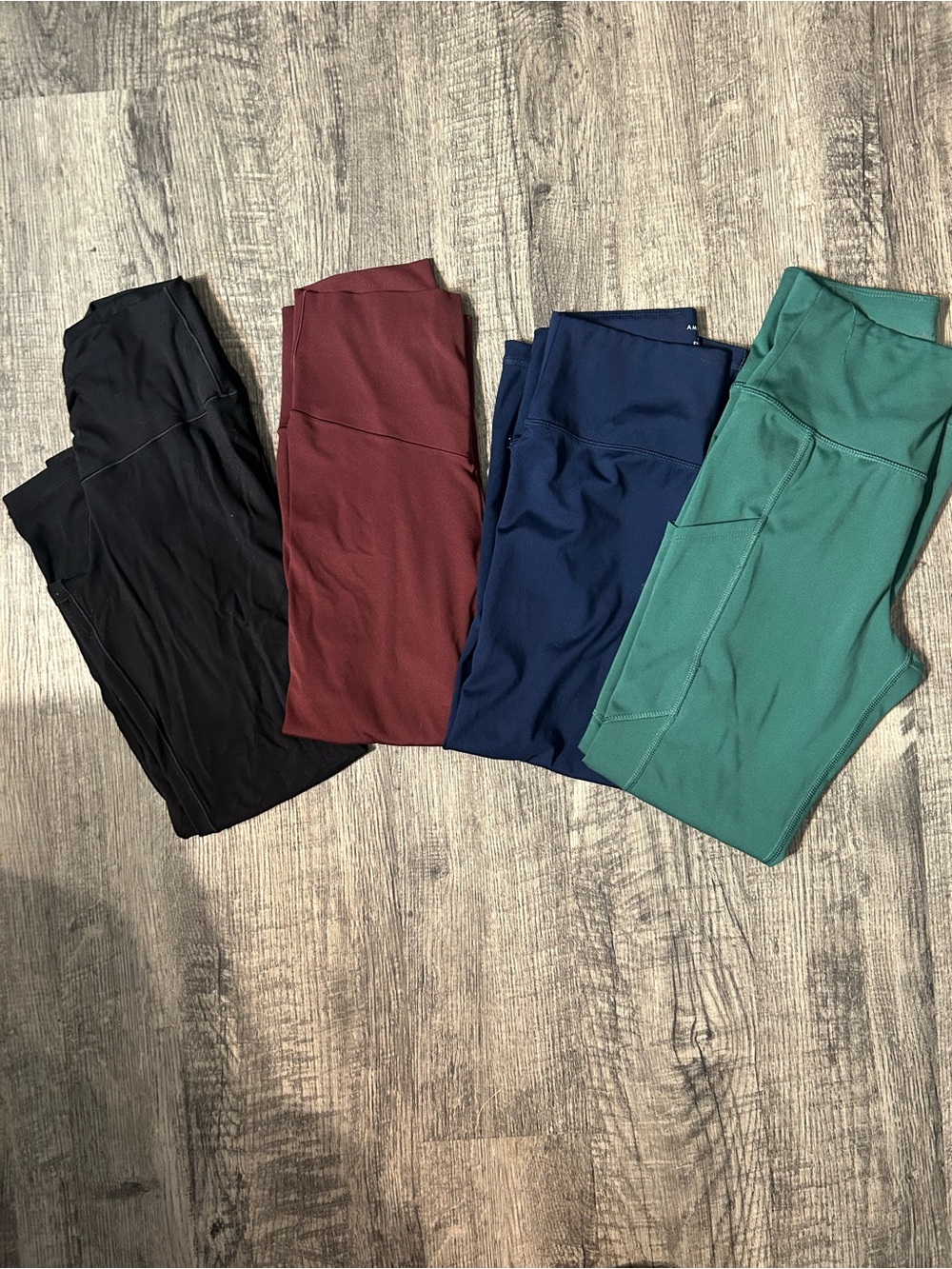 Aerie/American Eagle legging bundle- Black, Burgundy, Navy, Teal